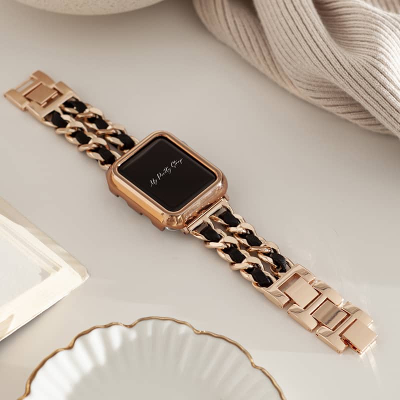 Negro y Oro - Correa Apple Watch